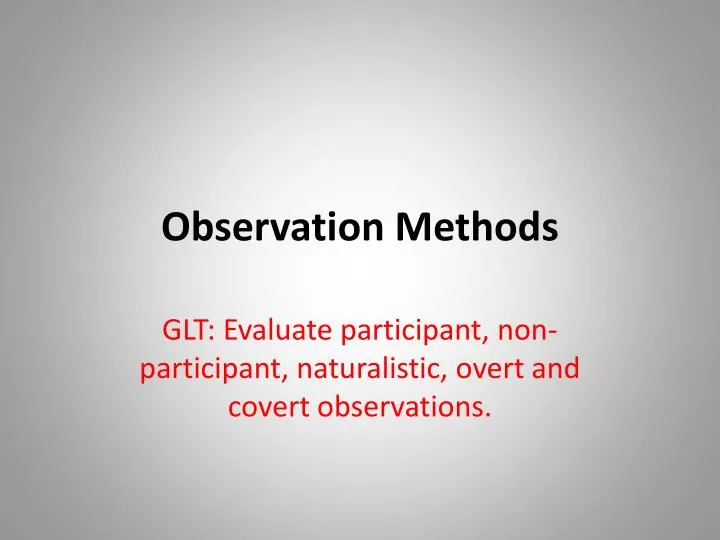 scientific method and naturalistic observation scientific method and naturalistic observation