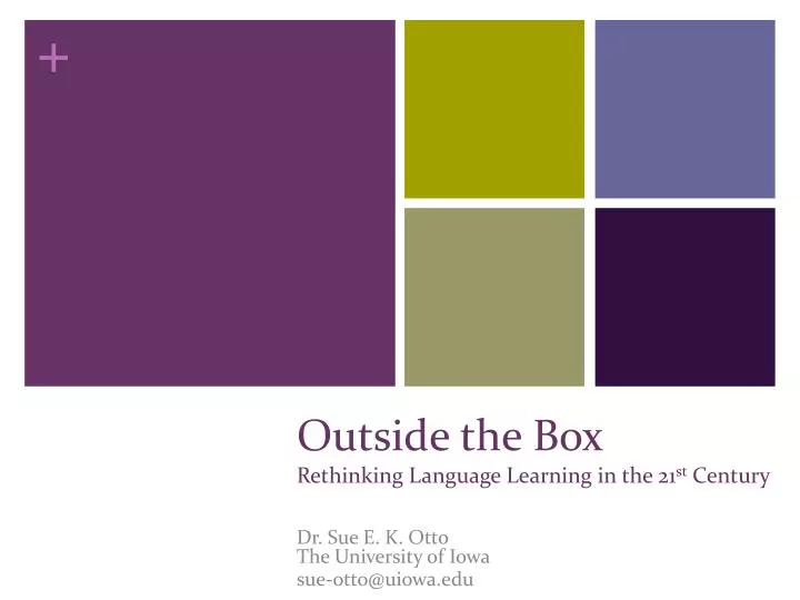 outside the box rethinking language learning in the 21 st century n.