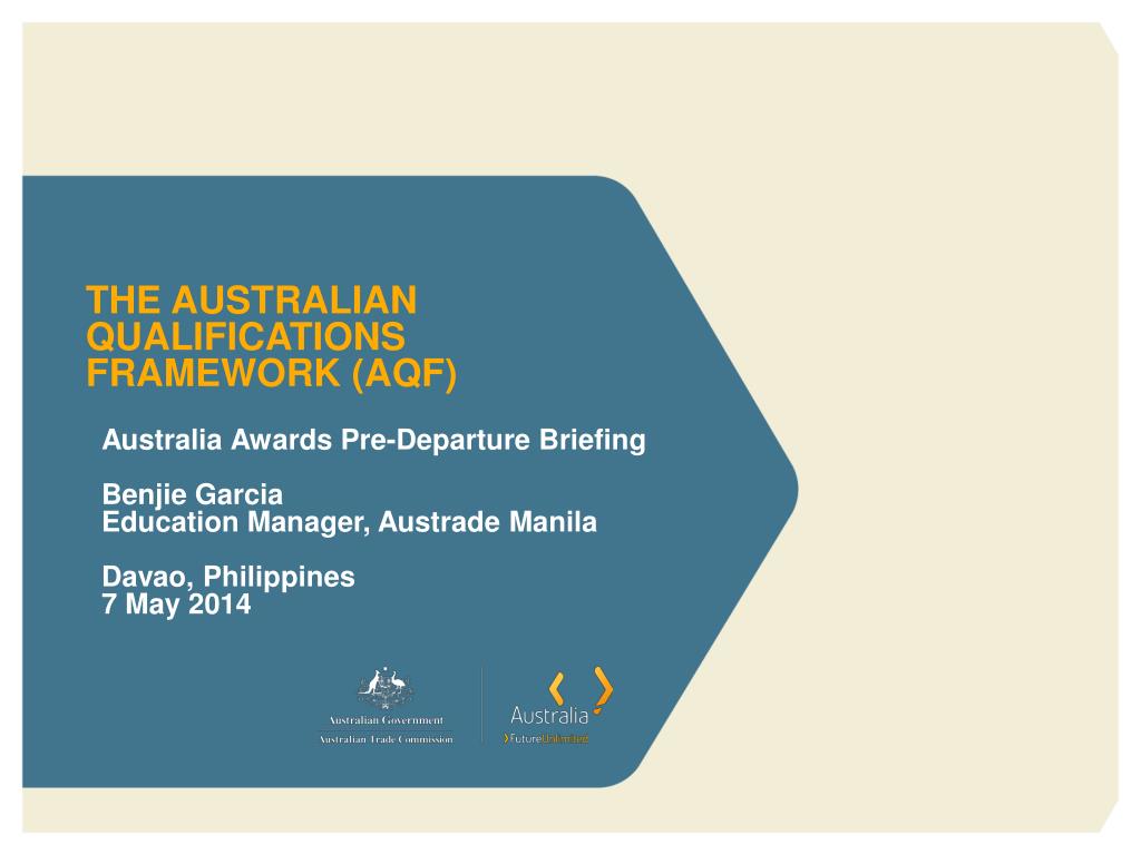 PPT - The Australian Qualifications Framework ( AQF ) PowerPoint  Presentation - ID:2000002