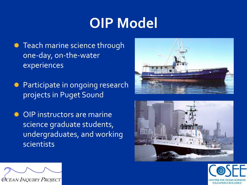 PPT - Bringing Ocean Researchers and Marine Volunteers Together Through ...