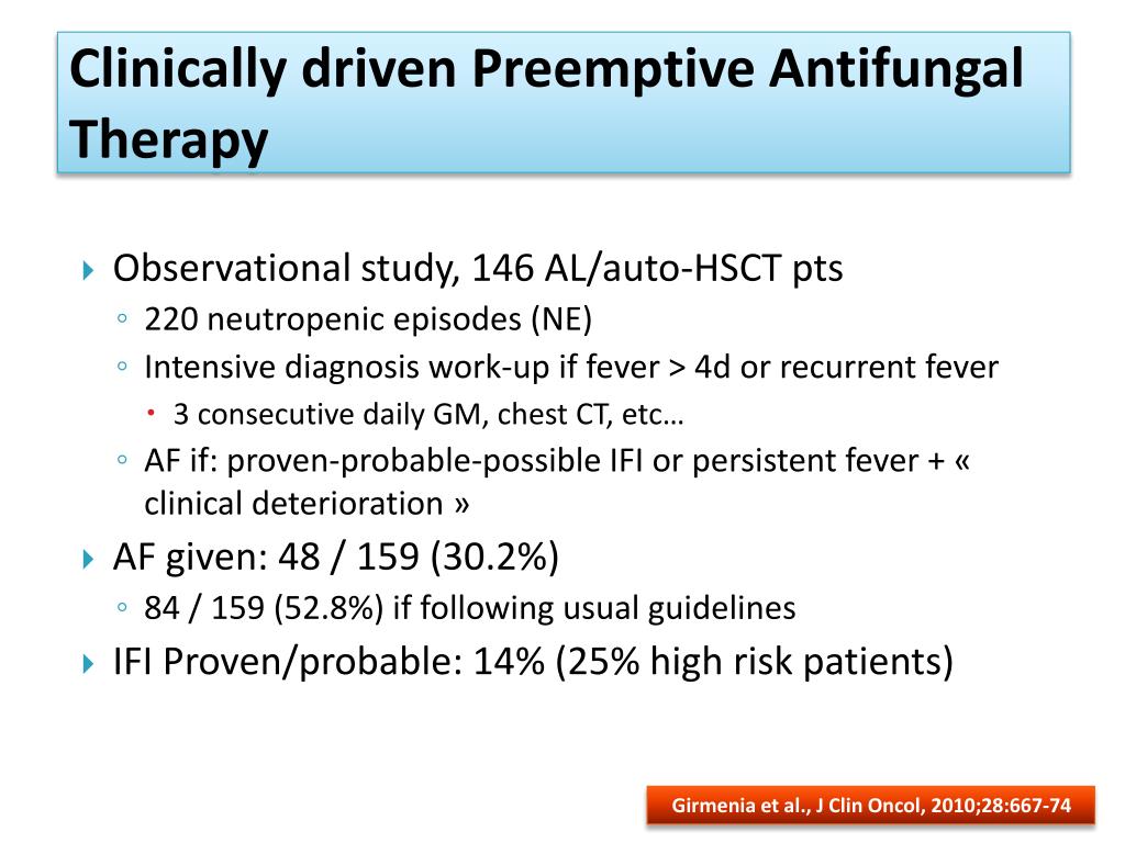 PPT Antifungal therapy in haematology patients Empirical or
