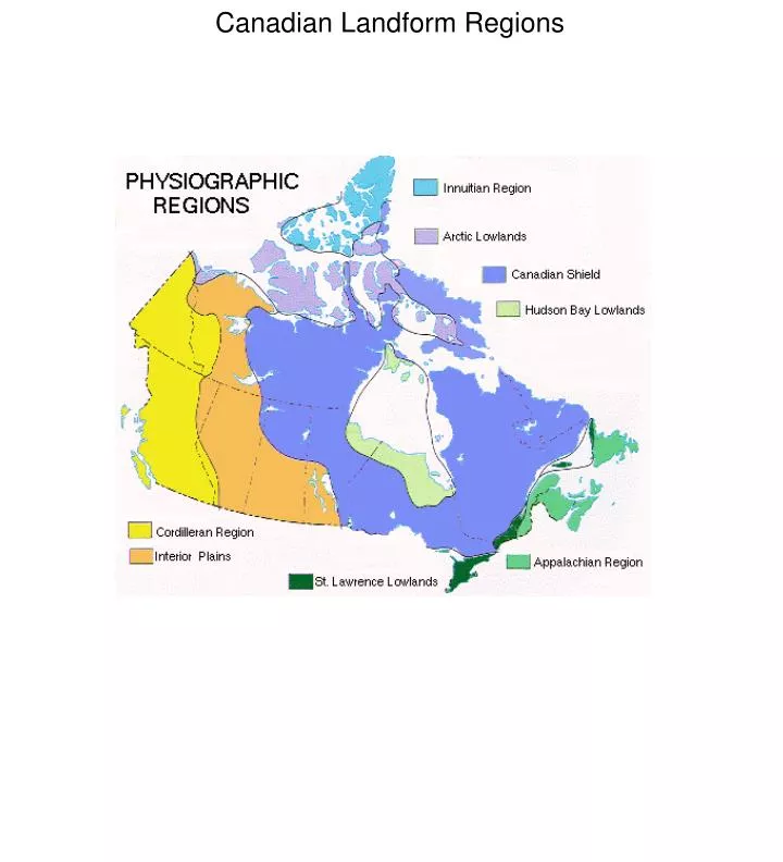 Ppt Canadian Landform Regions Powerpoint Presentation