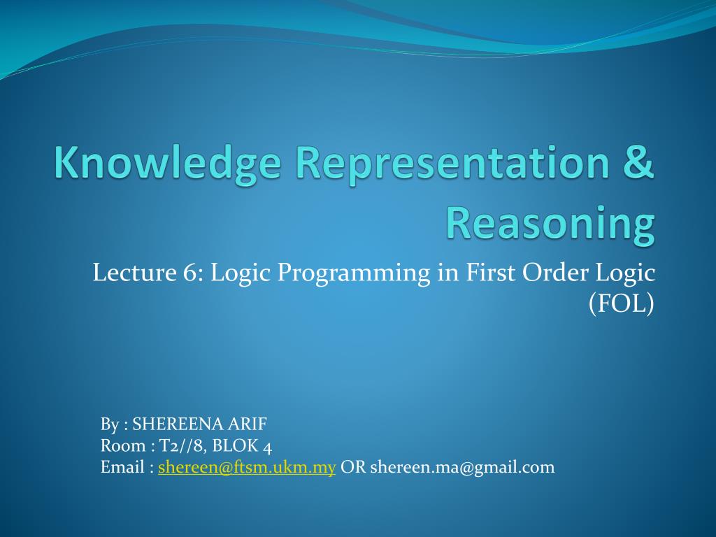 PPT - Knowledge Representation & Reasoning PowerPoint Presentation -  ID:2002512