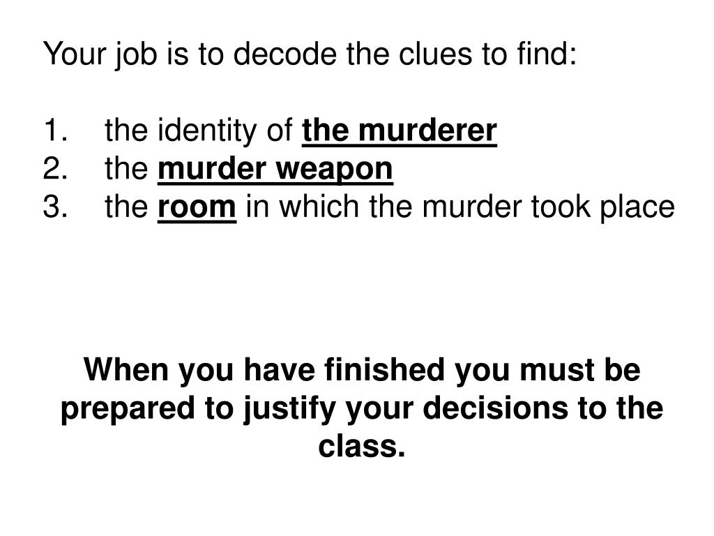 PPT - Murder in the Mathematics Department PowerPoint Presentation ...
