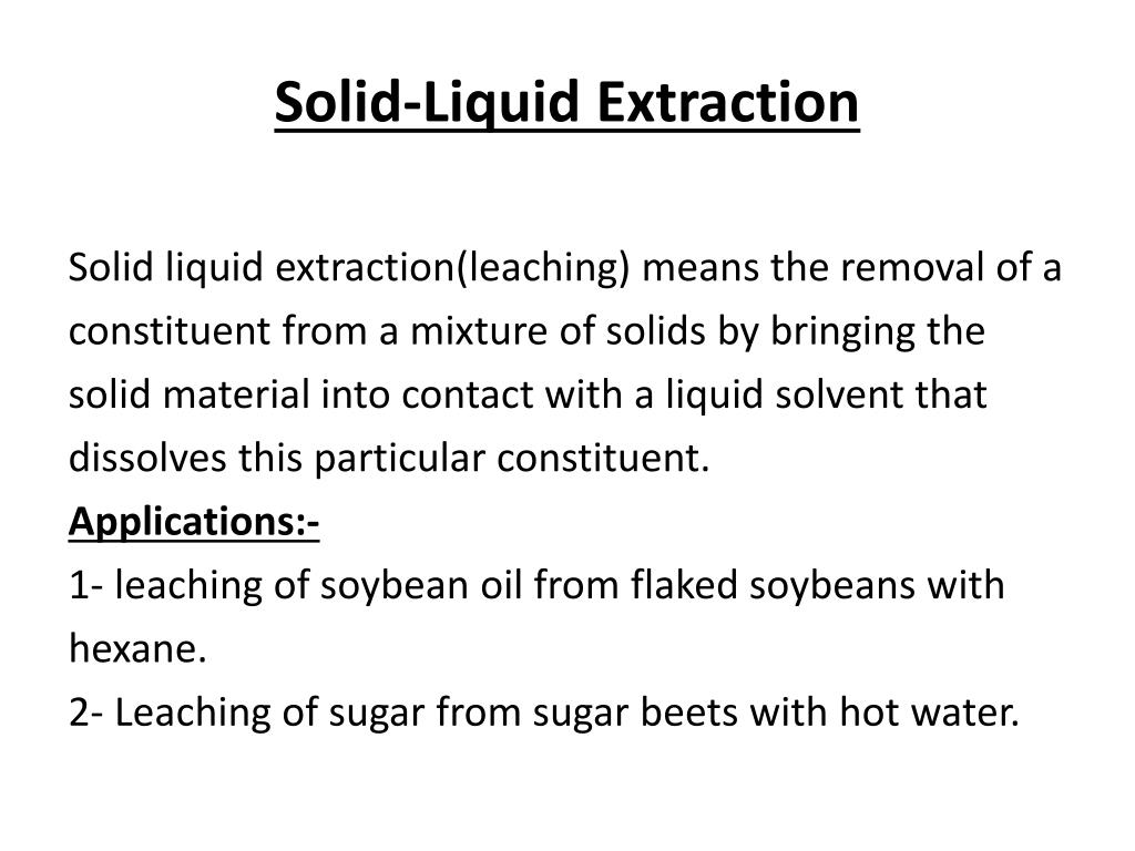 liquid liquid extraction technique liquid liquid extraction technique