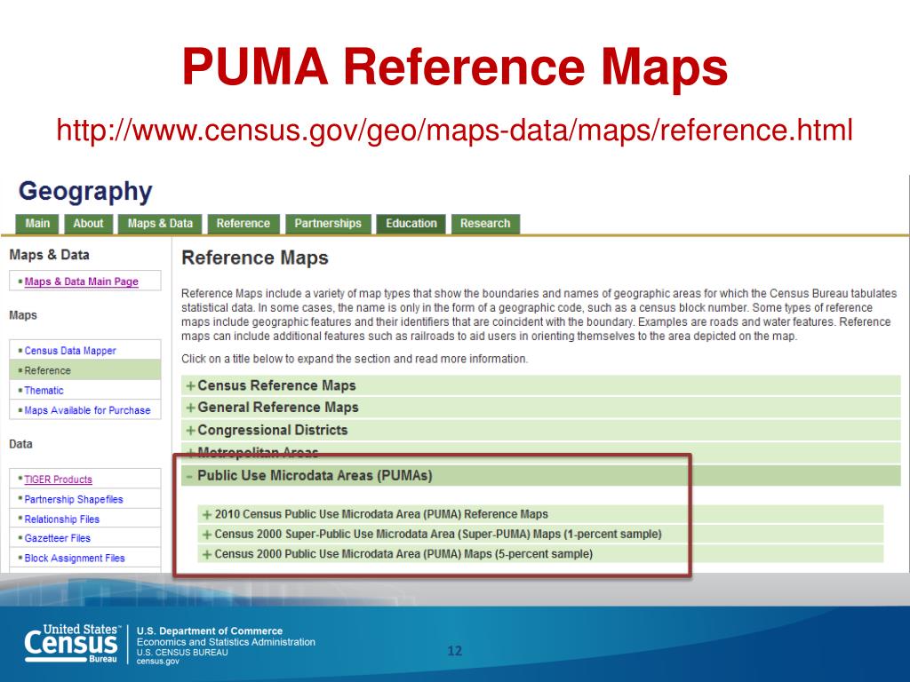 census puma maps