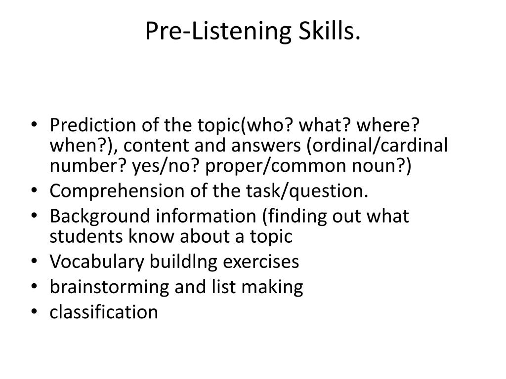 PPT LISTENING MICRO SKILLS PowerPoint Presentation, free