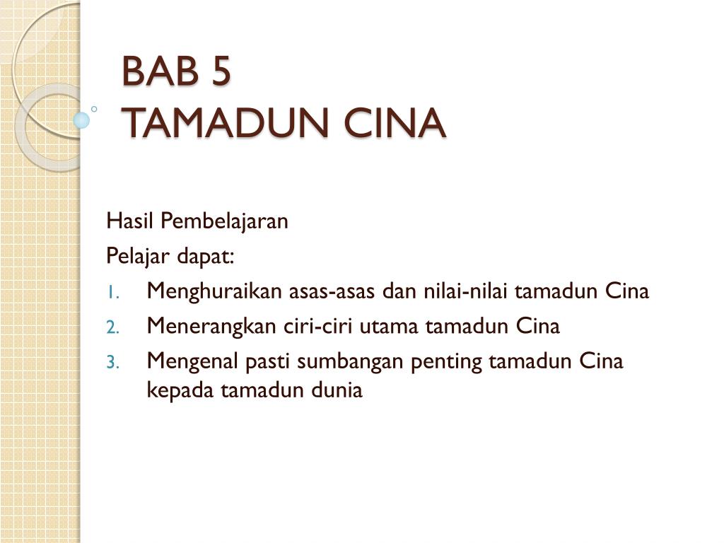 Ppt Bab 5 Tamadun Cina Powerpoint Presentation Free Download Id 2006084