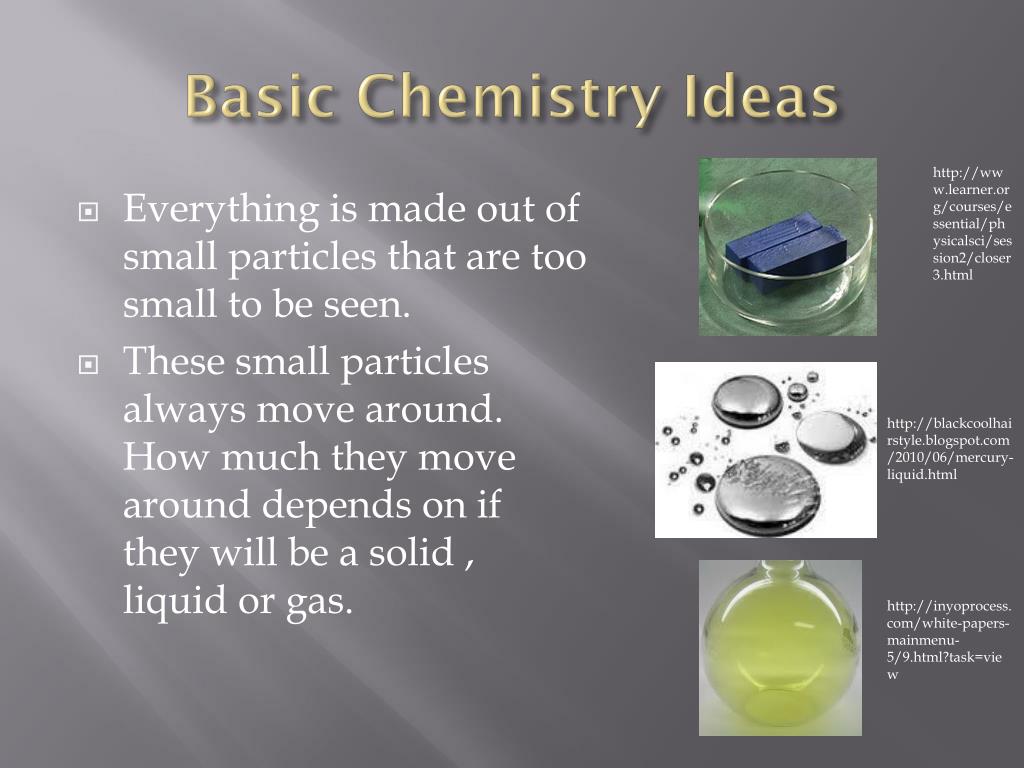 simple chemistry topics for presentation