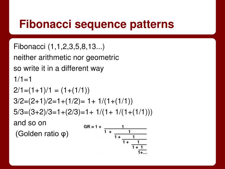PPT - Fibonacci Numbers and Binet Formula (An Introduction to Number ...