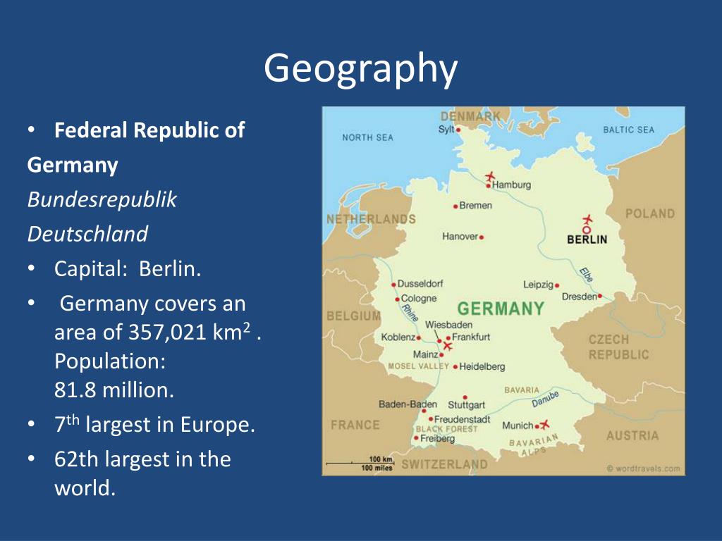 Описание германии по плану 7 класс география
