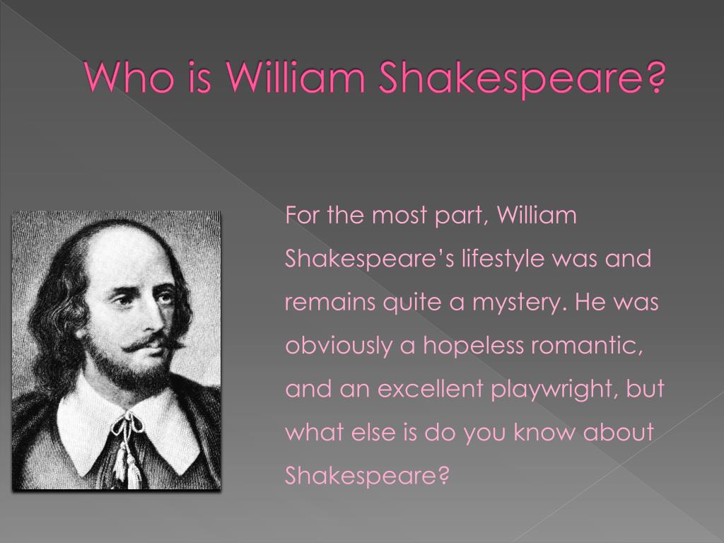 who is shakespeare a brief biography