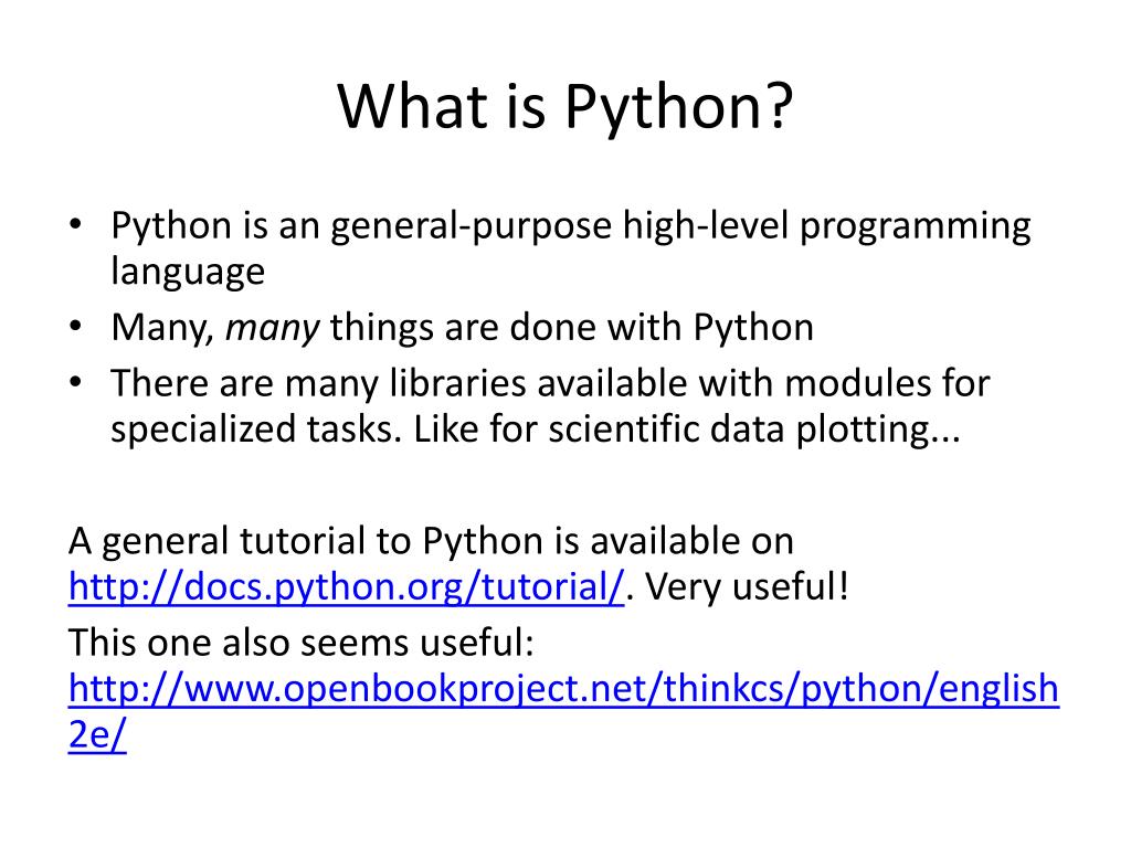 PPT - Python plotting for lab folk PowerPoint Presentation, free ...