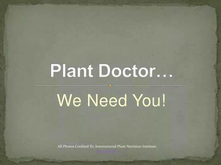PPT Plant Doctor … PowerPoint Presentation, free download ID2007331