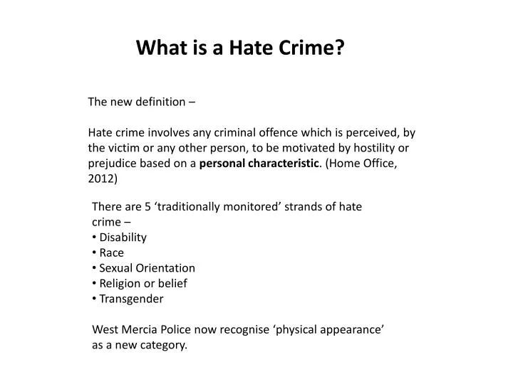 Pros And Cons Of Hate Crimes
