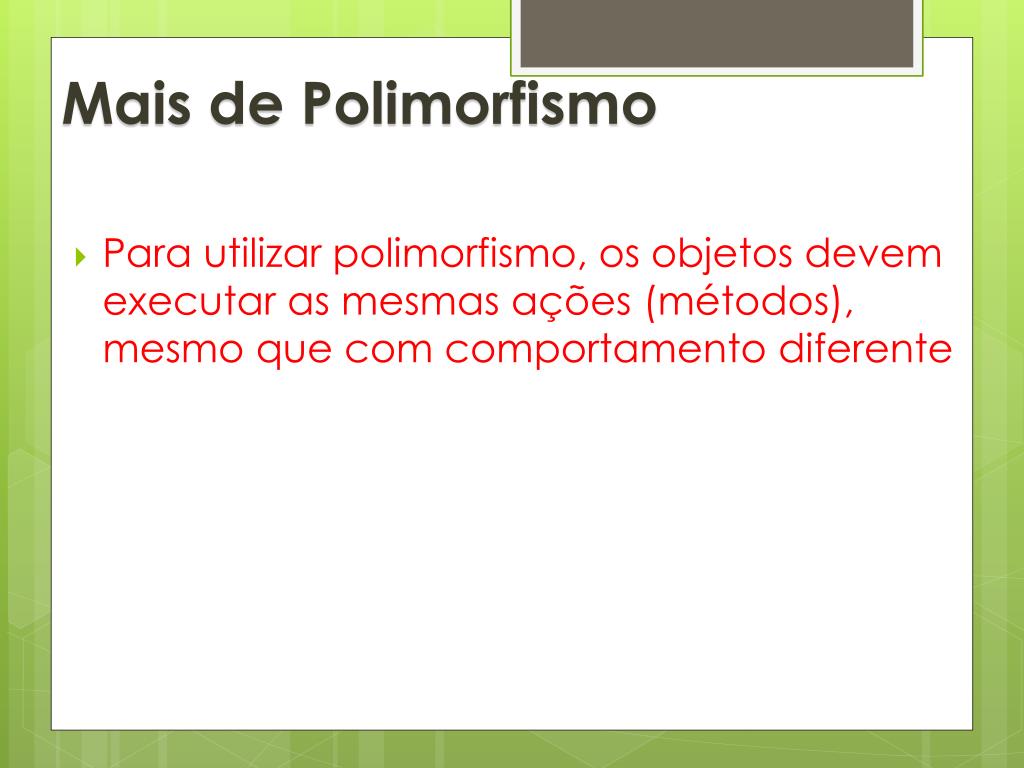 PPT - Programação Orientada à Objetos PowerPoint Presentation, free  download - ID:2008144