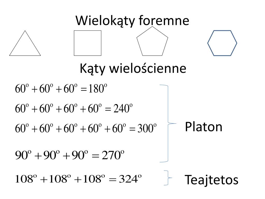 Czy Istnieje Wielokąt Foremny O Kącie Wewnętrznym 130 Stopni PPT - Wielokąty foremne PowerPoint Presentation, free download - ID:2008237
