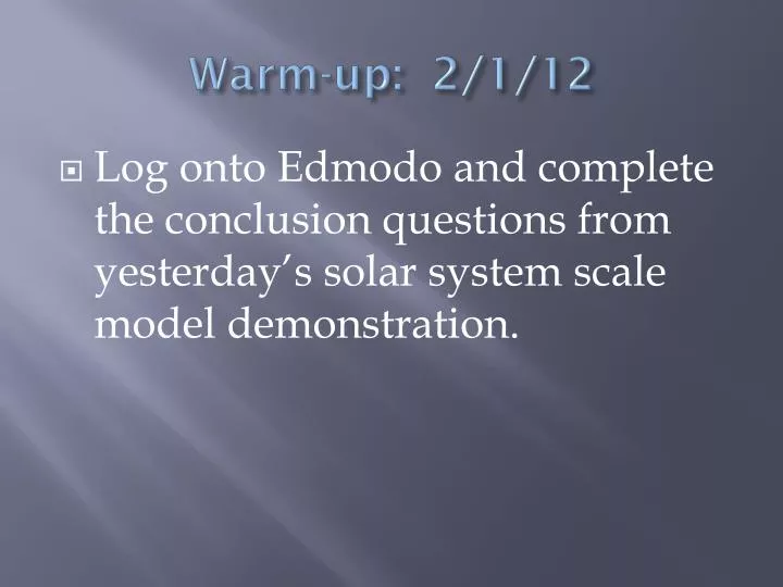Ppt Warm Up 2112 Powerpoint Presentation Free Download
