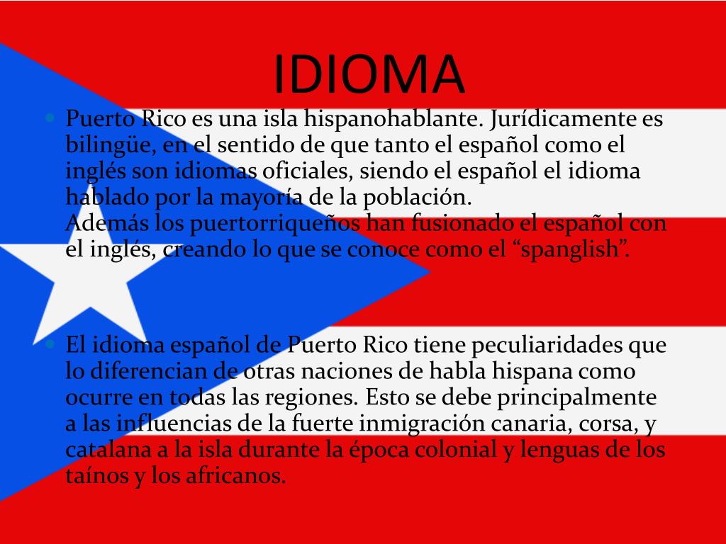 Presentacion de puerto rico para ingles