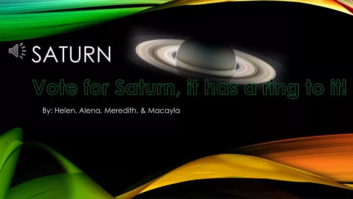 PPT Saturn PowerPoint Presentation Free Download ID 2009718