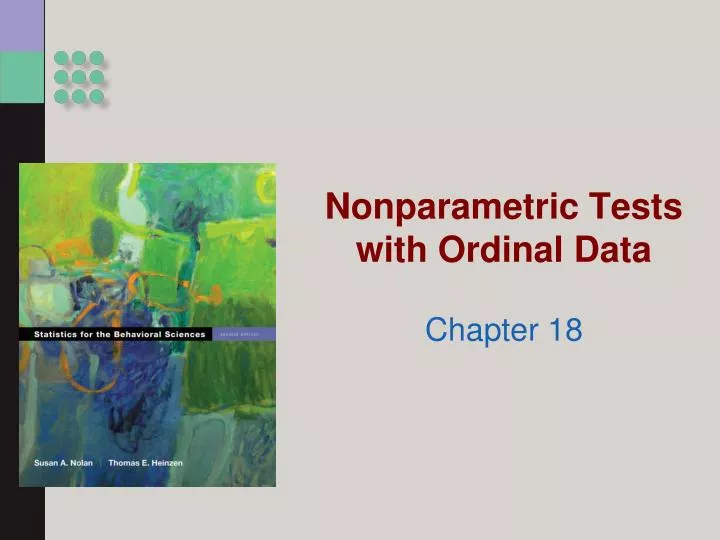 PPT - Nonparametric Tests with Ordinal Data PowerPoint Presentation ...