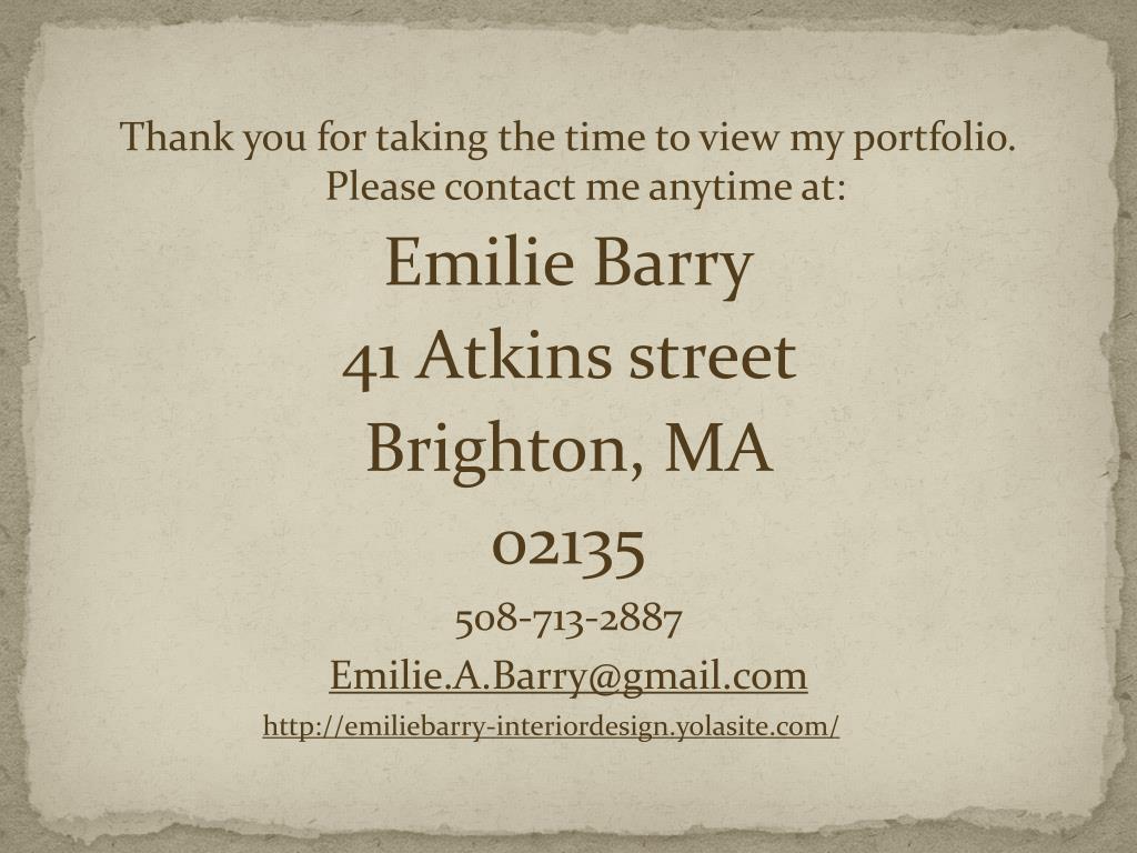 PPT - Emilie Barry PowerPoint Presentation, free download - ID:2010771