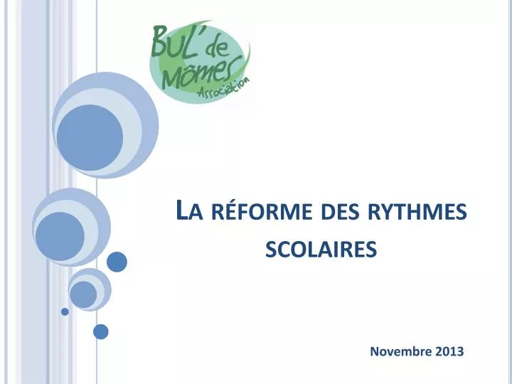 PPT - La Réforme Des Rythmes Scolaires PowerPoint Presentation, Free ...