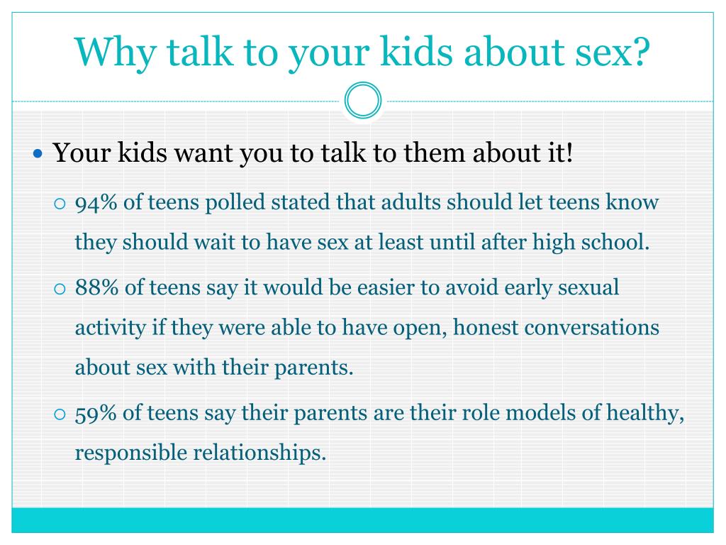PPT - Talking to kids about S.E.X. PowerPoint Presentation, free download - ID:2012206