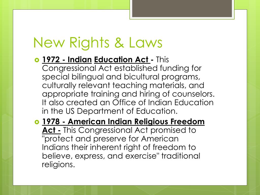 PPT - Native American Rights Movement PowerPoint Presentation, free  download - ID:2012602