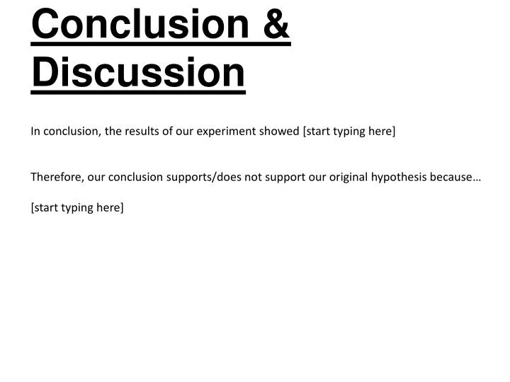 Conclusion And Discussion