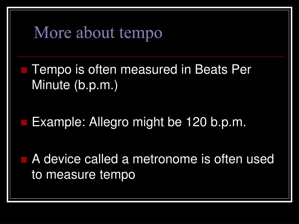 Fast Tempo Example PPT - Understanding Music Elements: Dynamics and Tempo PowerPoint ...