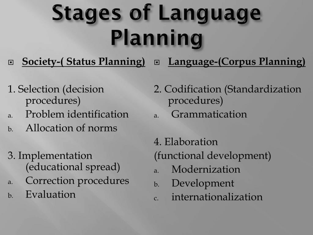 PPT - Language planning & policy PowerPoint Presentation, free download -  ID:2012840