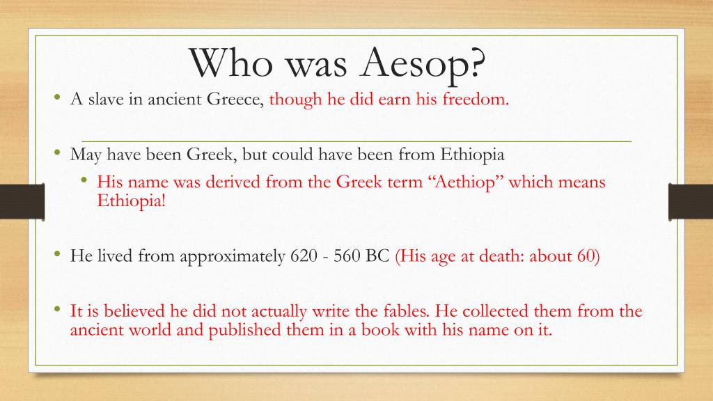 PPT - Aesop Fables PowerPoint Presentation, free download - ID:2012868