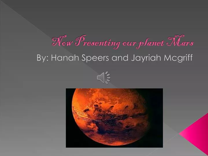 now presenting our planet mars n.