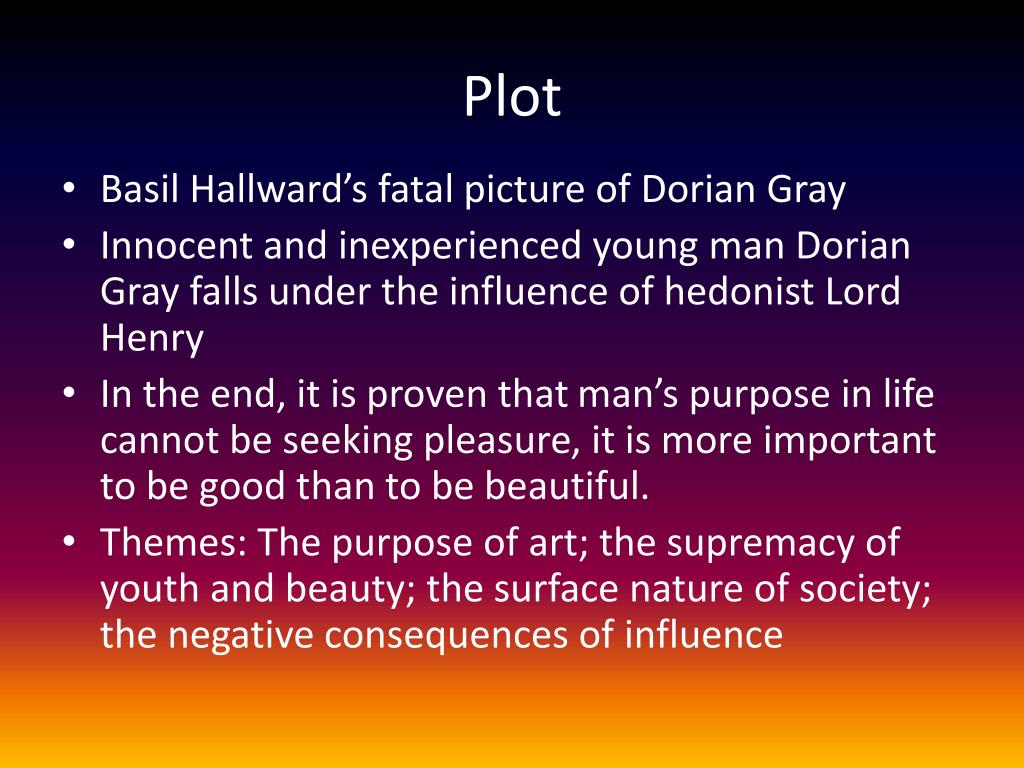 the picture of dorian gray influence essay