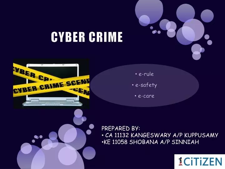 PPT CYBER CRIME PowerPoint Presentation Free Download ID 2014851