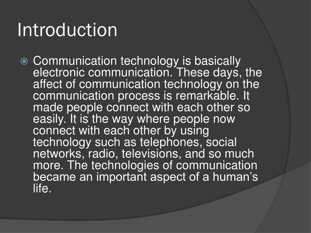 communication technology presentation ppt