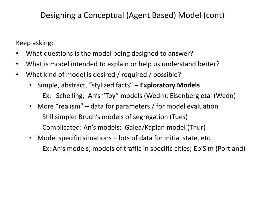 PPT AgentBased Modeling Overview PowerPoint Presentation, free