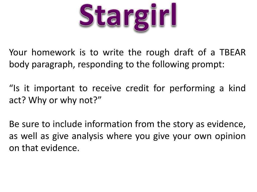 Stargirl Analysis