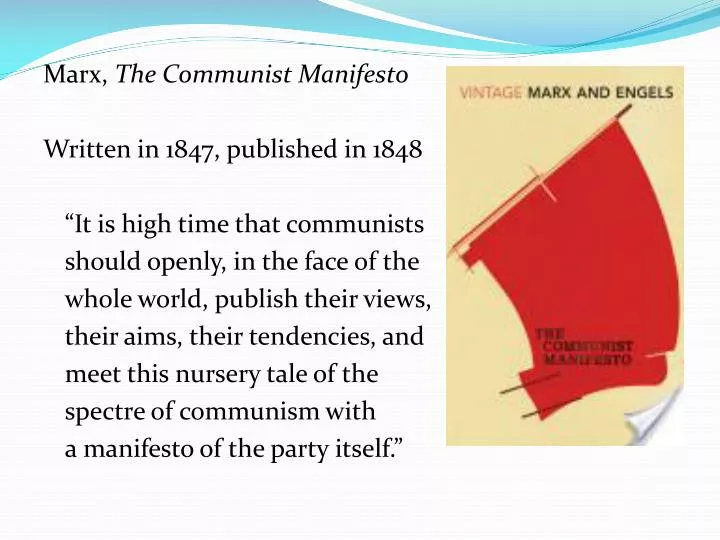 why the communist manifesto is important Manifesto of the communist party a spectre is haunting europe — the spectre of communism and why because there is too much civilisation. why the communist manifesto is important Manifesto of the communist party a spectre is haunting europe — the spectre of communism and why because there is too much civilisation.