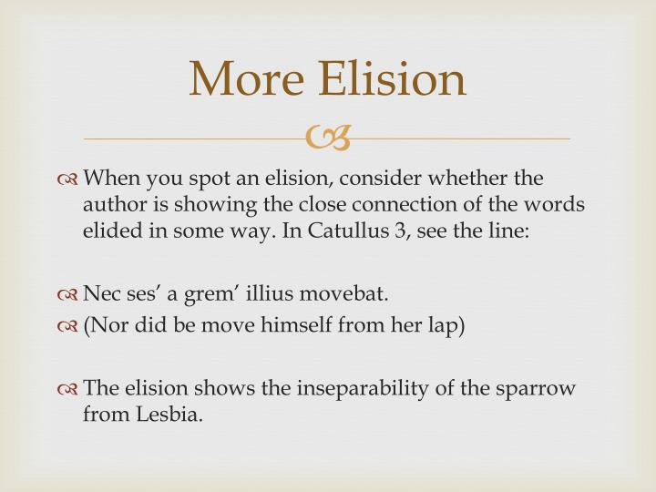 elision latin scansion