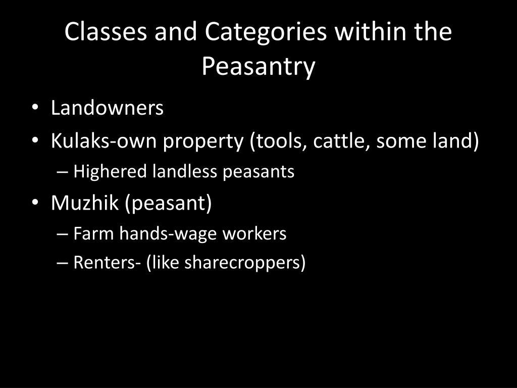 PPT The Peasantry Before October PowerPoint Presentation, free