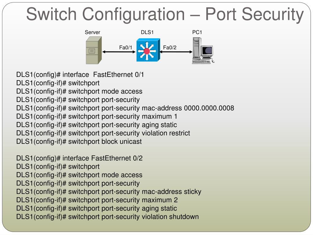 Switch configuration