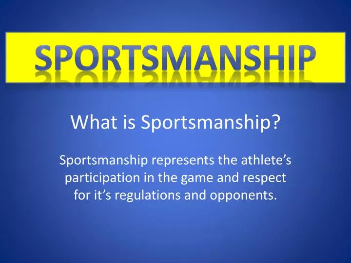 Sportsmanship Meaning pin-on-wow