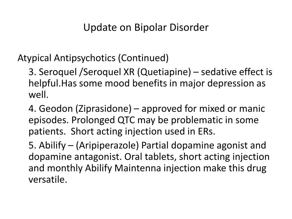 PPT Update on Bipolar Disorder PowerPoint Presentation, free download