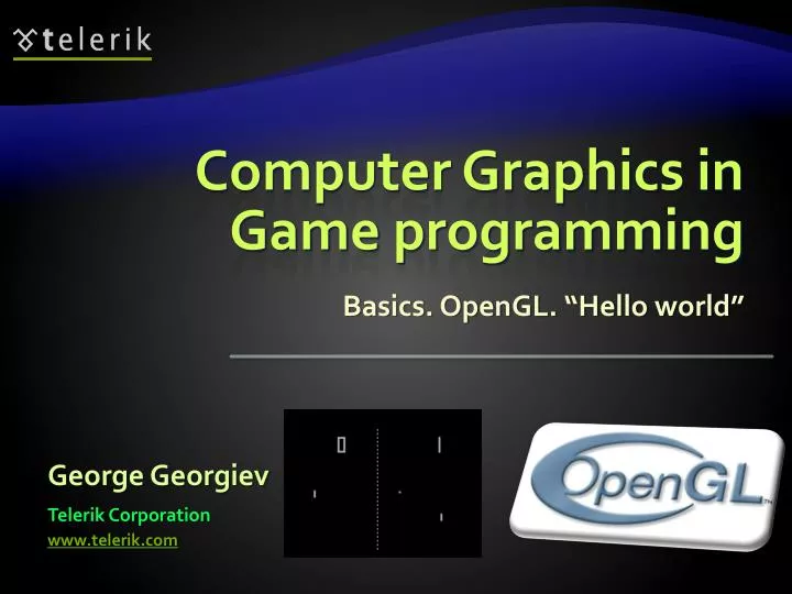 PPT - Computer Graphics in Game programming PowerPoint Presentation ...