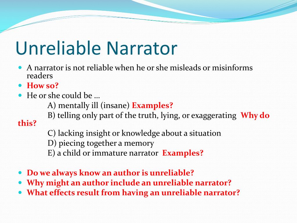 Could not reliably determine. Unreliable Narrator. Types of Narrator. Unreliable Narrators examples. Reliable unreliable Narrator.