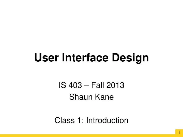 user interface design n.