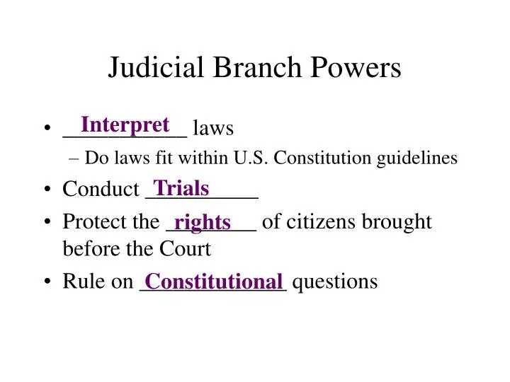 Power Of The Judicial Branch 2024 ozogama.lt