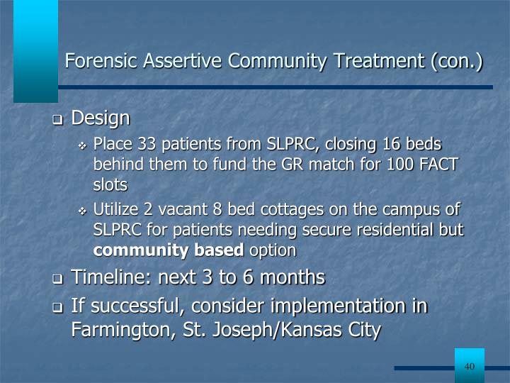 Phd dissertation on assertive community treatment